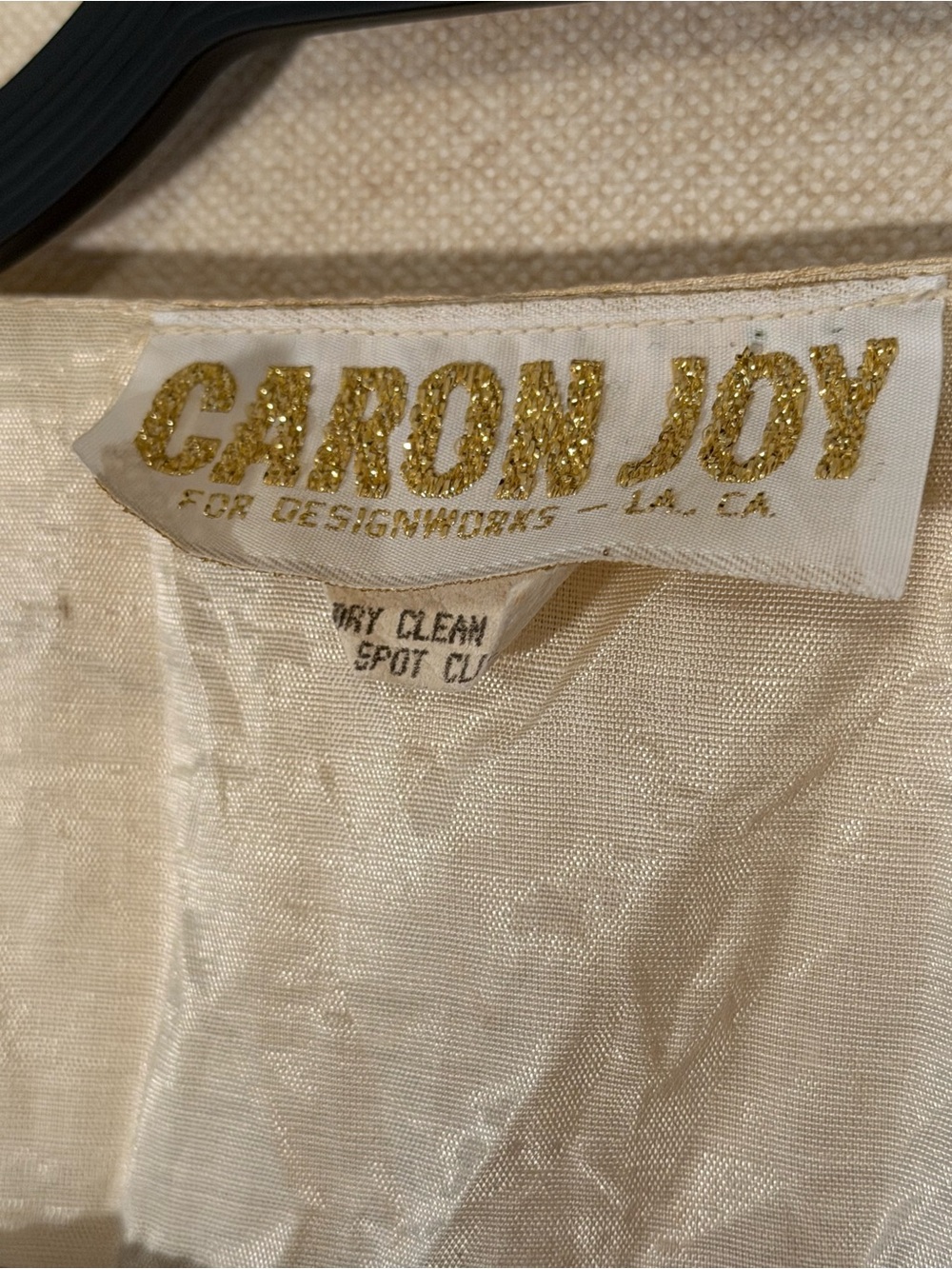 Vintage Caron Joy Cream Beaded and Embroidered Statement Vest One Size - Picture 2 of 8